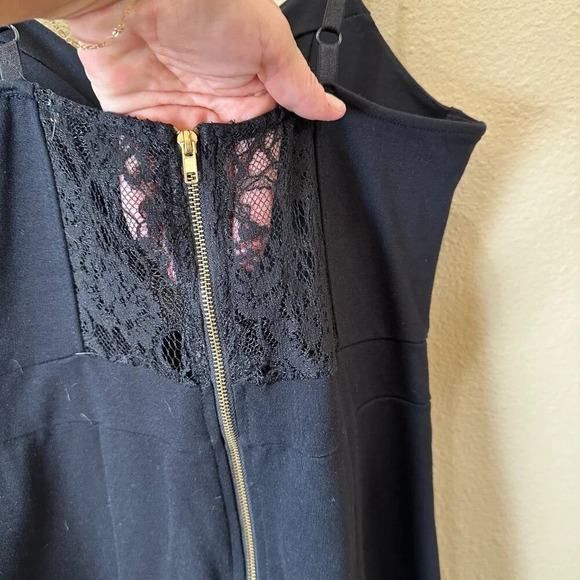 NWT NORDSTROM Basil & Lola Stretch Lace Cut Out Body Con Mini Dress Size Large - Picture 8 of 11